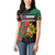 Personalized Portugal Coat of Arms with Carnation Women Polo Shirt Portuguese Bandeira Verde-Rubra