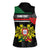 Personalized Portugal Coat of Arms with Carnation Women Sleeveless Polo Shirt Portuguese Bandeira Verde-Rubra