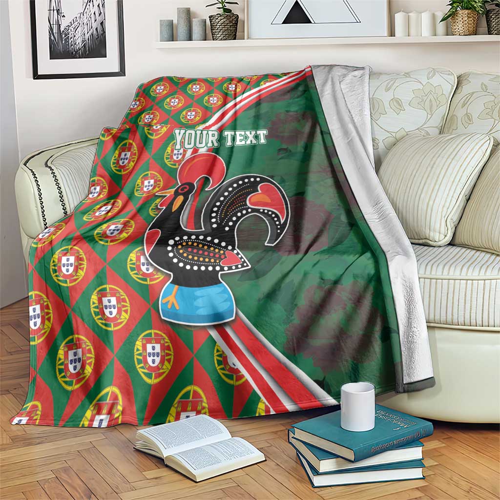 Personalized Portugal Rooster of Barcelos Blanket Portuguese Flag