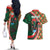 Personalized Portugal Rooster of Barcelos Couples Matching Off The Shoulder Long Sleeve Dress and Hawaiian Shirt Portuguese Flag