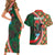 Personalized Portugal Rooster of Barcelos Couples Matching Short Sleeve Bodycon Dress and Hawaiian Shirt Portuguese Flag