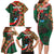 Personalized Portugal Rooster of Barcelos Family Matching Long Sleeve Bodycon Dress and Hawaiian Shirt Portuguese Flag