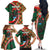 Personalized Portugal Rooster of Barcelos Family Matching Off The Shoulder Long Sleeve Dress and Hawaiian Shirt Portuguese Flag