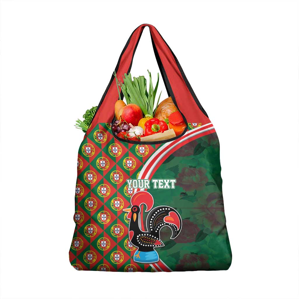 Personalized Portugal Rooster of Barcelos Grocery Bag Portuguese Flag