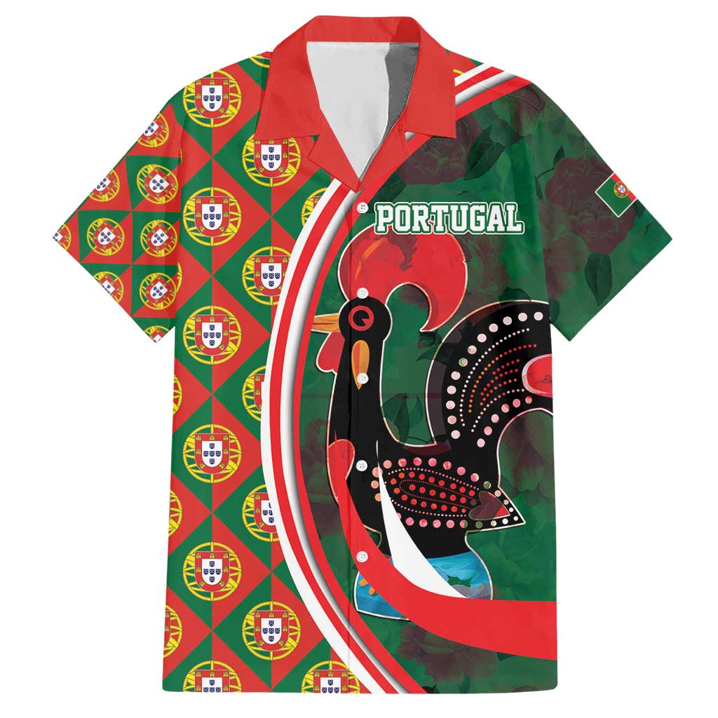 Personalized Portugal Rooster of Barcelos Hawaiian Shirt Portuguese Flag