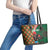 Personalized Portugal Rooster of Barcelos Leather Tote Bag Portuguese Flag