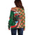 Personalized Portugal Rooster of Barcelos Off Shoulder Sweater Portuguese Flag