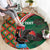 Personalized Portugal Rooster of Barcelos Round Carpet Portuguese Flag