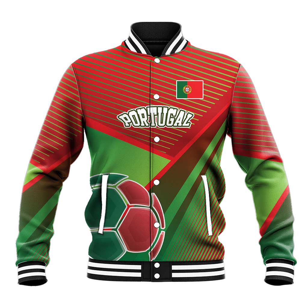 Custom Portugal Football Go Champions Baseball Jacket Sporty Style