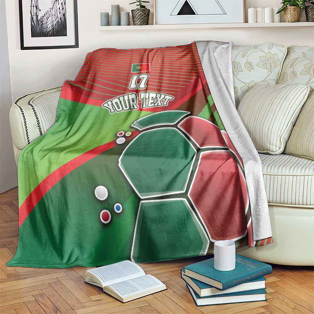 Custom Portugal Football Go Champions Blanket Sporty Style