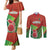 Custom Portugal Football Go Champions Couples Matching Mermaid Dress and Long Sleeve Button Shirt Sporty Style