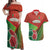 Custom Portugal Football Go Champions Couples Matching Off Shoulder Maxi Dress and Hawaiian Shirt Sporty Style