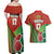 Custom Portugal Football Go Champions Couples Matching Off Shoulder Maxi Dress and Hawaiian Shirt Sporty Style