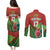 Custom Portugal Football Go Champions Couples Matching Puletasi and Long Sleeve Button Shirt Sporty Style