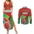 Custom Portugal Football Go Champions Couples Matching Summer Maxi Dress and Long Sleeve Button Shirt Sporty Style