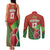 Custom Portugal Football Go Champions Couples Matching Tank Maxi Dress and Long Sleeve Button Shirt Sporty Style