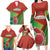 Custom Portugal Football Go Champions Family Matching Long Sleeve Bodycon Dress and Hawaiian Shirt Sporty Style