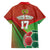 Custom Portugal Football Go Champions Family Matching Long Sleeve Bodycon Dress and Hawaiian Shirt Sporty Style