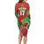 Custom Portugal Football Go Champions Family Matching Long Sleeve Bodycon Dress and Hawaiian Shirt Sporty Style