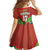 Custom Portugal Football Go Champions Family Matching Off The Shoulder Long Sleeve Dress and Hawaiian Shirt Sporty Style