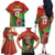 Custom Portugal Football Go Champions Family Matching Off The Shoulder Long Sleeve Dress and Hawaiian Shirt Sporty Style