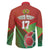 Custom Portugal Football Go Champions Family Matching Off The Shoulder Long Sleeve Dress and Hawaiian Shirt Sporty Style