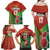 Custom Portugal Football Go Champions Family Matching Off Shoulder Maxi Dress and Hawaiian Shirt Sporty Style