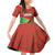 Custom Portugal Football Go Champions Family Matching Off Shoulder Short Dress and Hawaiian Shirt Sporty Style