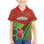 Custom Portugal Football Go Champions Family Matching Short Sleeve Bodycon Dress and Hawaiian Shirt Sporty Style