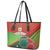 Custom Portugal Football Go Champions Leather Tote Bag Sporty Style