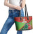 Custom Portugal Football Go Champions Leather Tote Bag Sporty Style