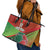 Custom Portugal Football Go Champions Leather Tote Bag Sporty Style