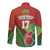 Custom Portugal Football Go Champions Long Sleeve Button Shirt Sporty Style