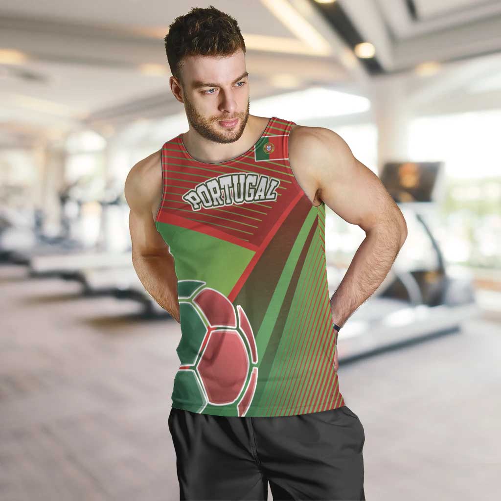 Custom Portugal Football Go Champions Men Tank Top Sporty Style