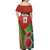 Custom Portugal Football Go Champions Off Shoulder Maxi Dress Sporty Style