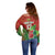 Custom Portugal Football Go Champions Off Shoulder Sweater Sporty Style