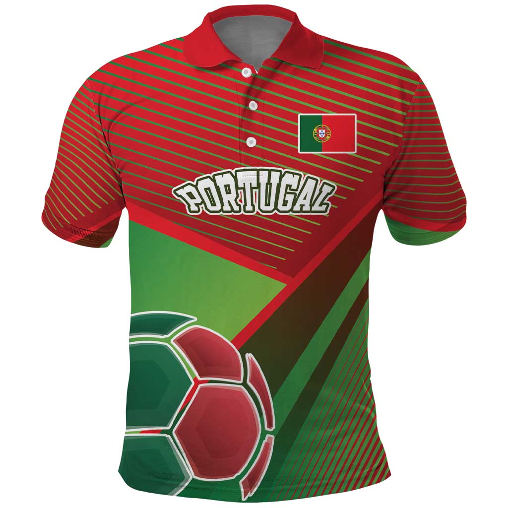 Custom Portugal Football Go Champions Polo Shirt Sporty Style