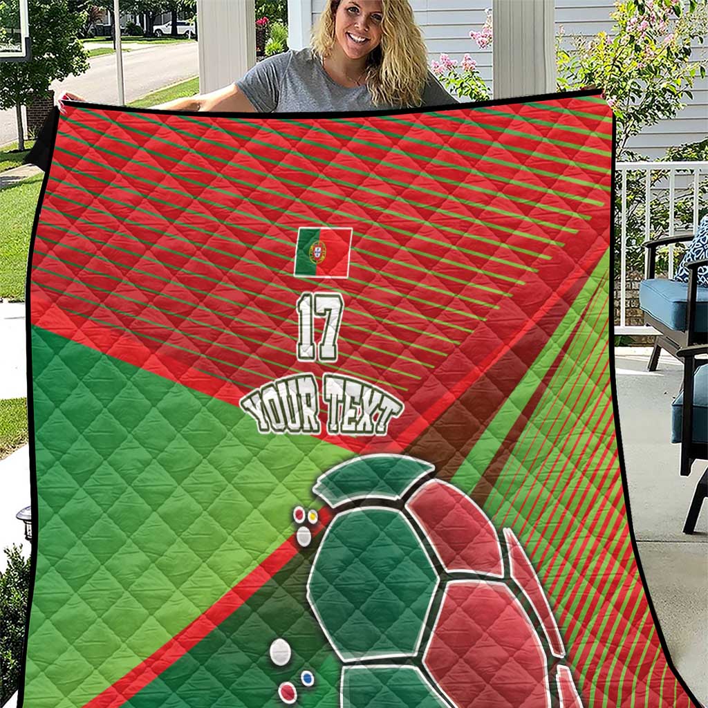 Custom Portugal Football Go Champions Quilt Sporty Style