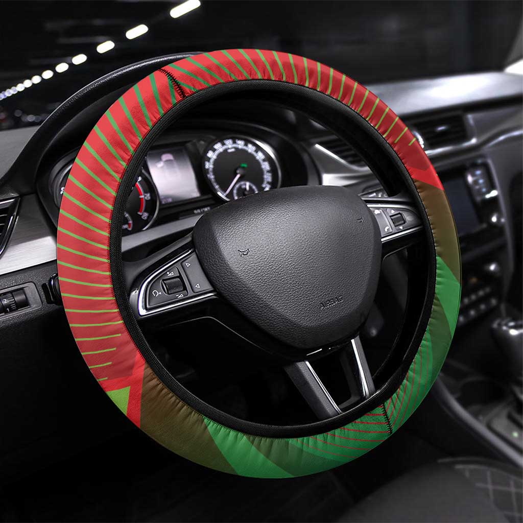 Portugal Football Go Champions Steering Wheel Cover Sporty Style