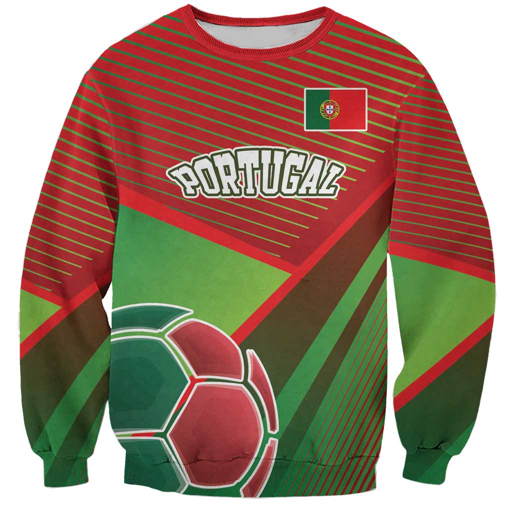 Custom Portugal Football Go Champions Sweatshirt Sporty Style