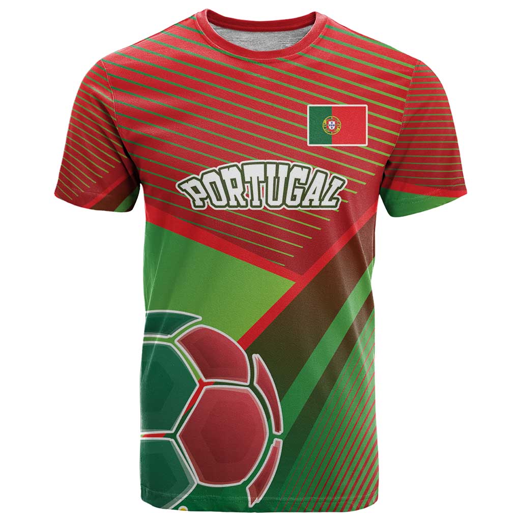 Custom Portugal Football Go Champions T Shirt Sporty Style