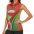 Custom Portugal Football Go Champions Women Sleeveless Polo Shirt Sporty Style