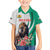 Personalized Bulgaria Coat of Arms Family Matching Puletasi and Hawaiian Shirt A Crowned Golden Lion with Rose