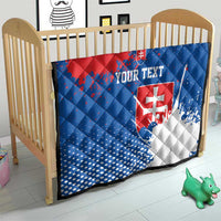 Personalized Slovakia Coat of Arms Quilt Map Flag Style