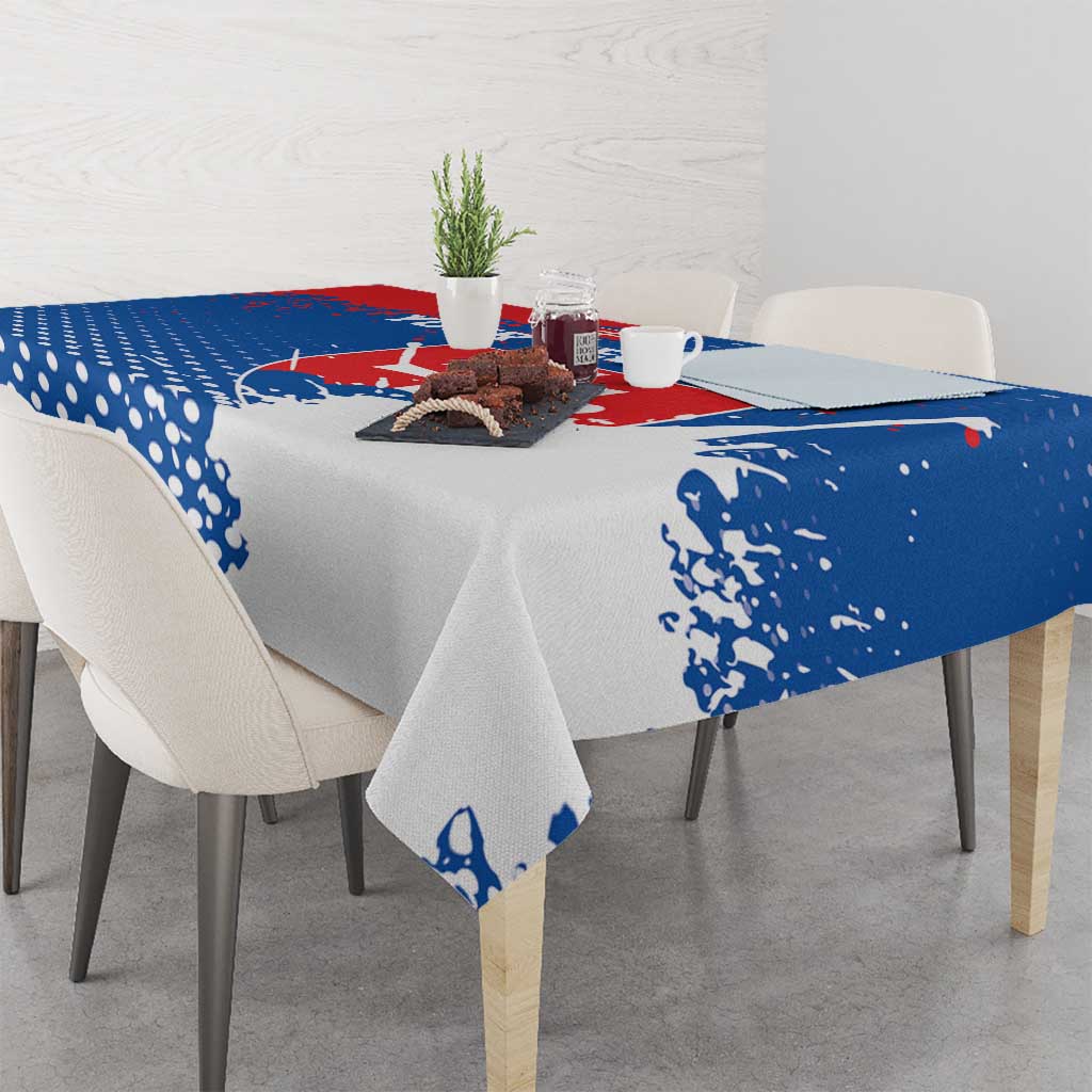 Personalized Slovakia Coat of Arms Tablecloth Map Flag Style