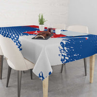 Personalized Slovakia Coat of Arms Tablecloth Map Flag Style