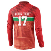 Custom Guadelope Football Button Sweatshirt Basse Terre Red Style