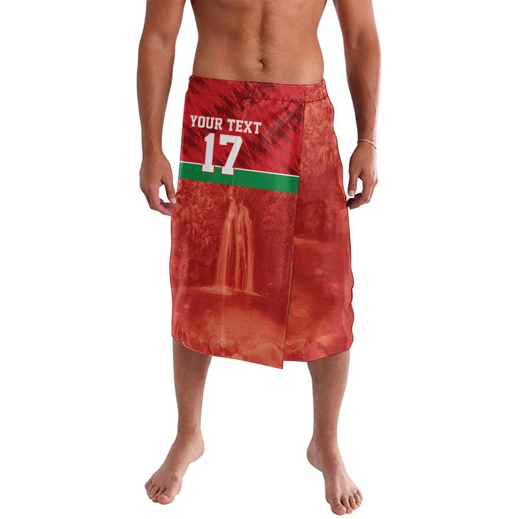 Custom Guadelope Football Lavalava Basse Terre Red Style