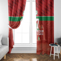 Custom Guadelope Football Window Curtain Basse Terre Red Style