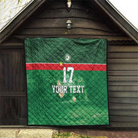 Custom Guadelope Football Quilt Basse Terre Green Style